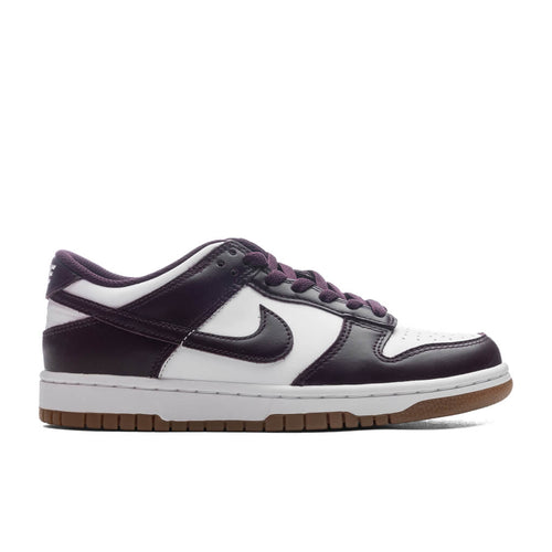 Dunk Low BG (GS) - White/Burgundy Crush/Gum Light Brown