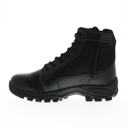 Bates Fuse Mid Side Zip Steel Toe E06505 Mens Black Leather Tactical Boots