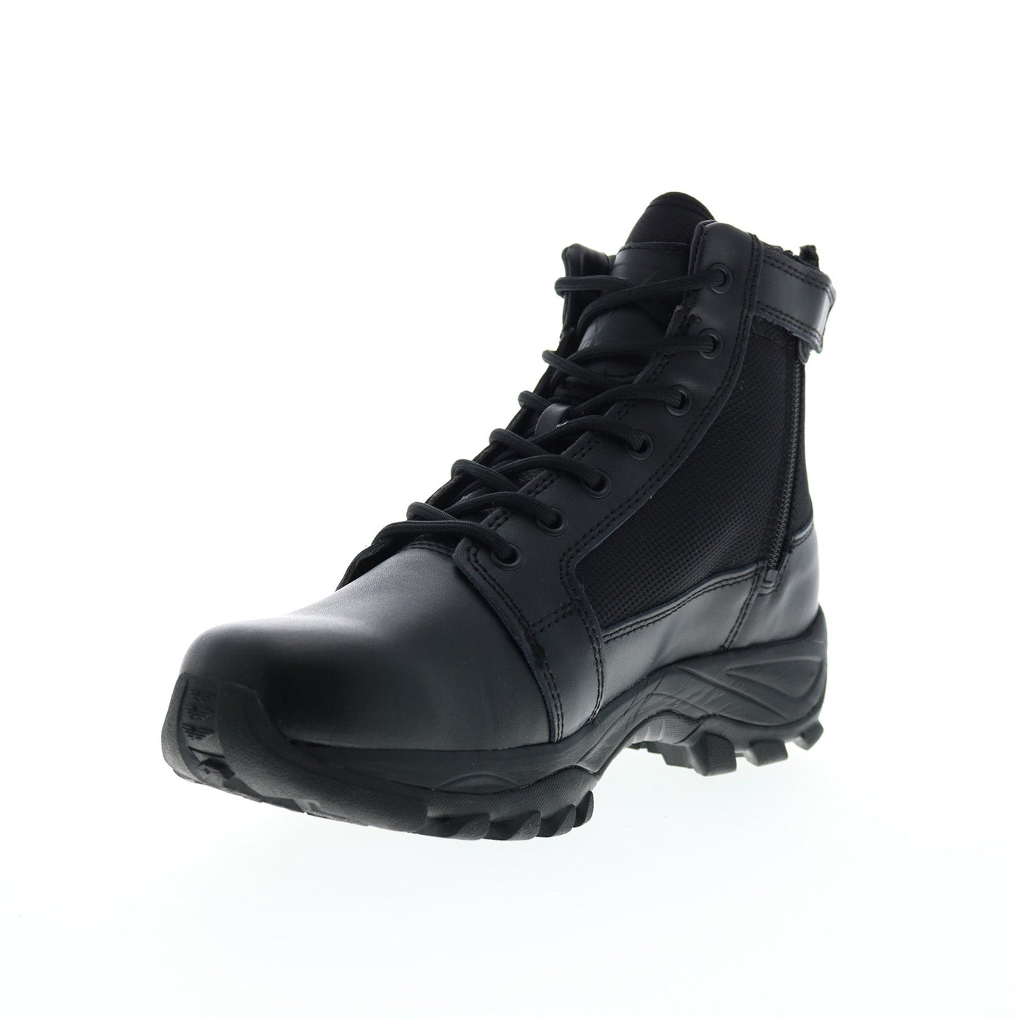 Bates Fuse Mid Side Zip E06506 Mens Black Wide Leather Tactical Boots