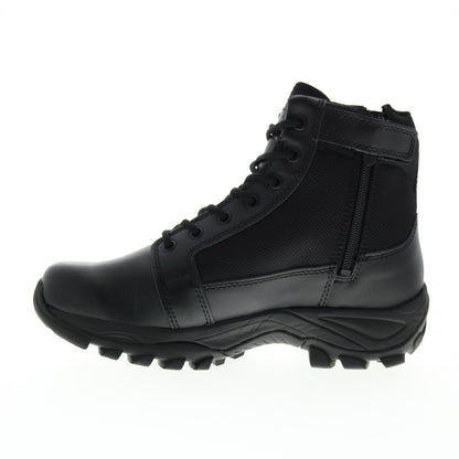Bates Fuse Mid Side Zip E06506 Mens Black Wide Leather Tactical Boots