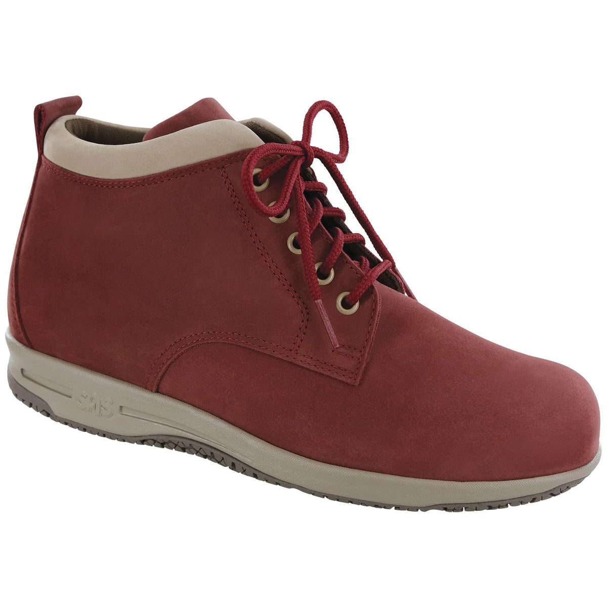 Women's Gretchen Chukka Boot in Red / Taupe