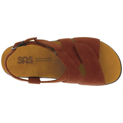 Women's Hy Heel Strap Sandal in Rust