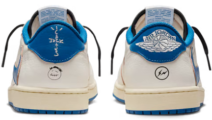 1 Retro Low OG SP Fragment x Travis Scott Sail Military Blue