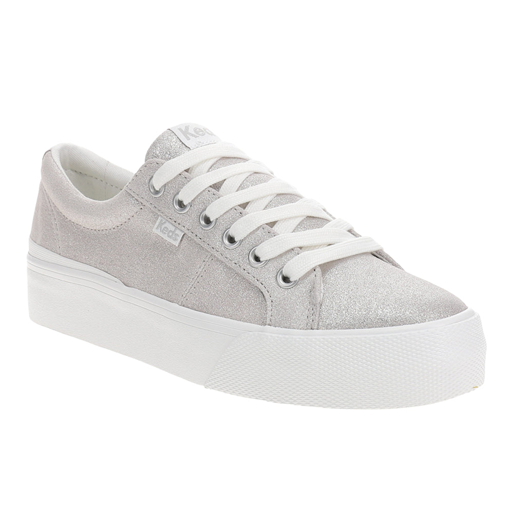 Jump Kick Duo Glitter Suede Lace Up Sneakers