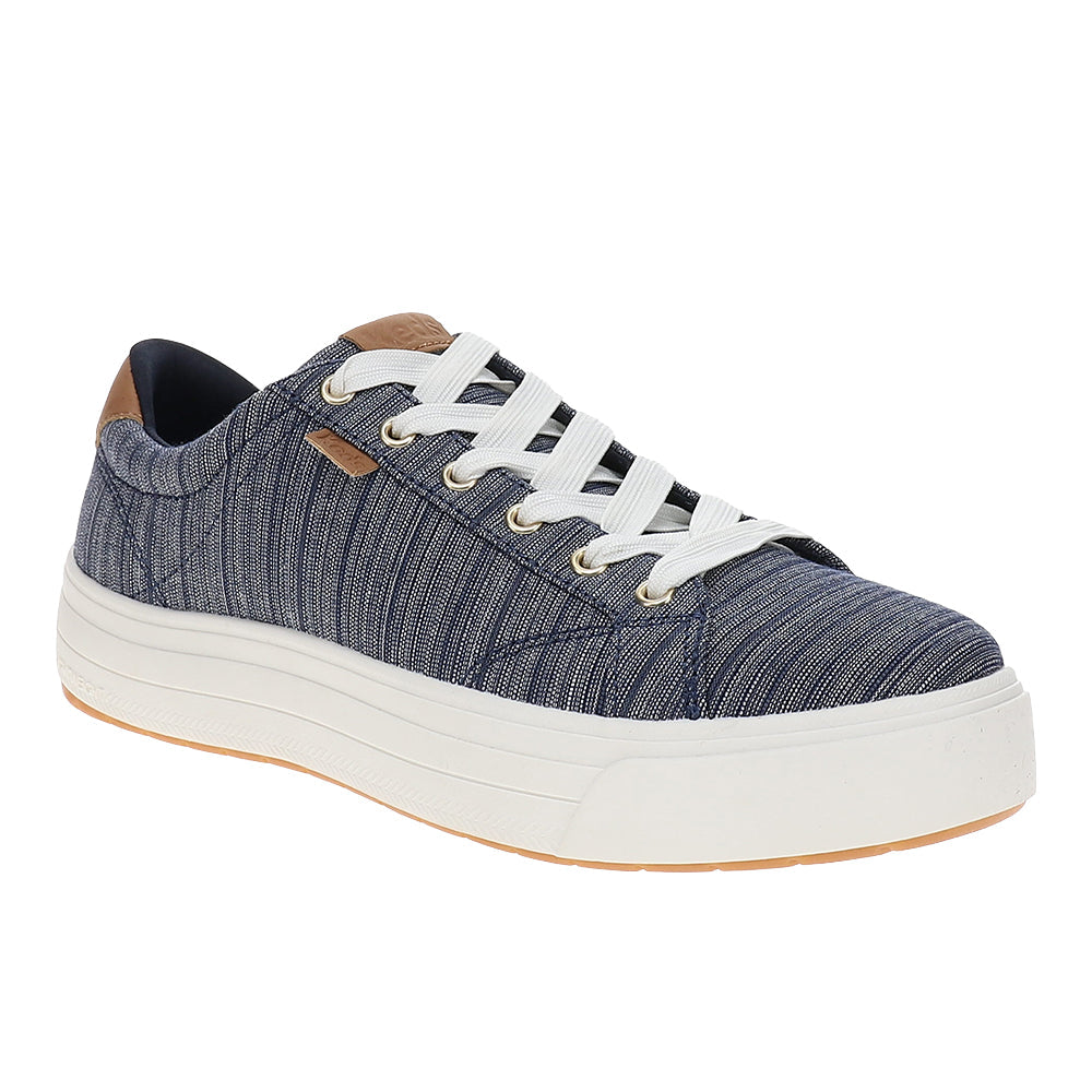 Park Stripe Chambray Lace Up Sneakers