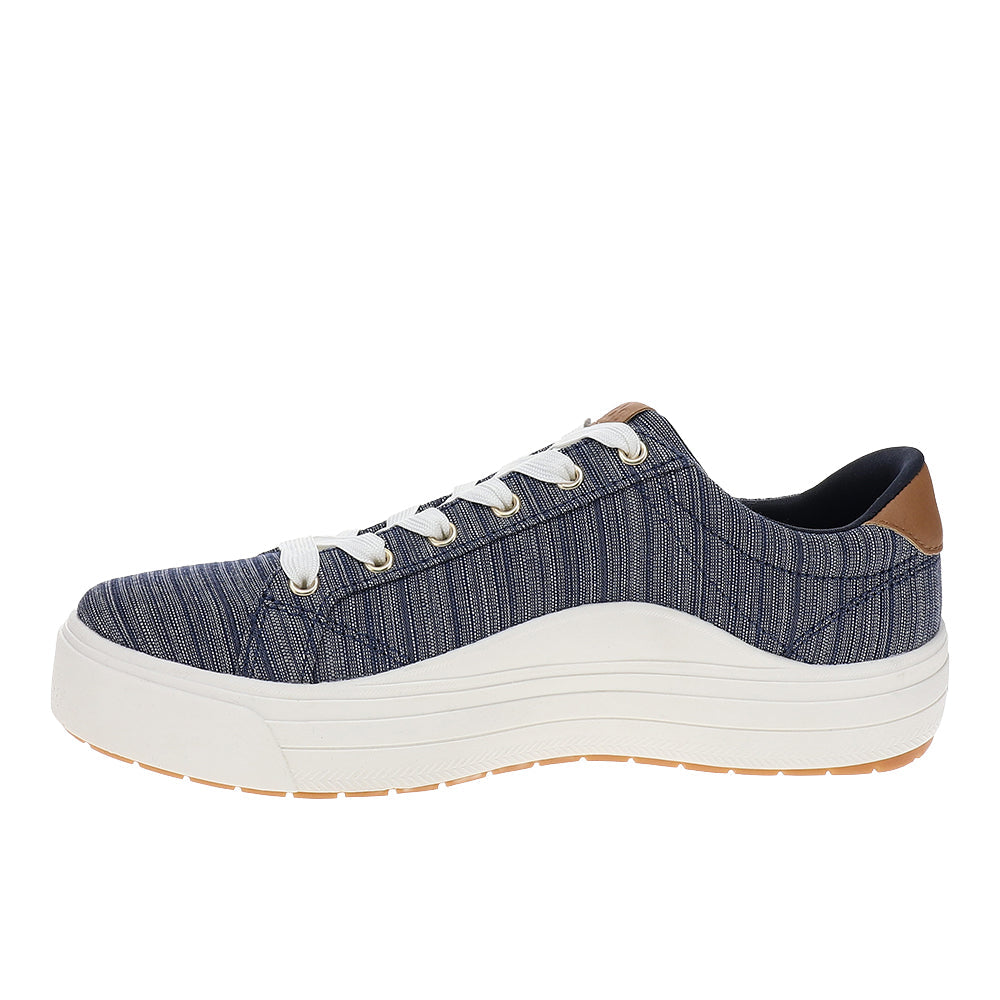 Park Stripe Chambray Lace Up Sneakers