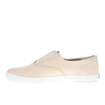 Champion Round Toe Leather Slip On Sneakers