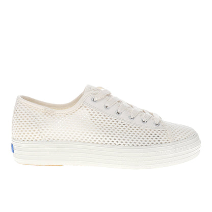 Triple Kick Cotton Mesh Lace Up Sneakers