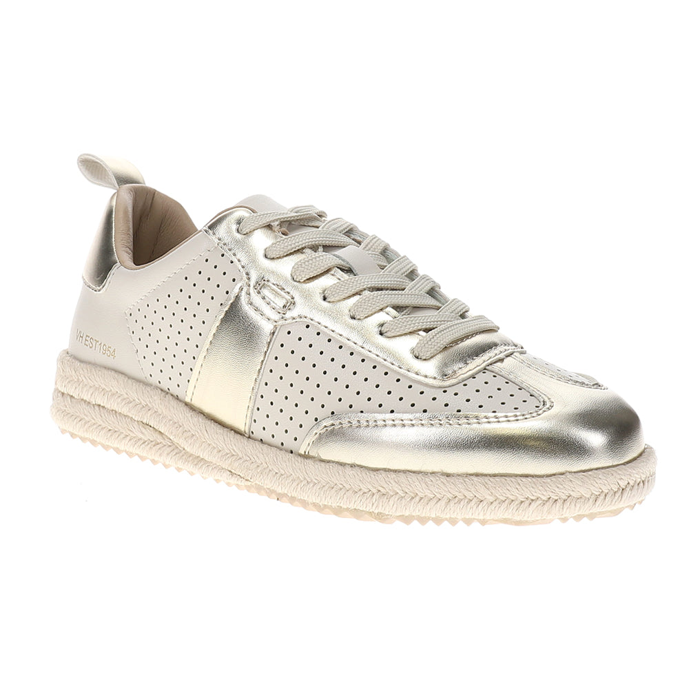May Espadrille Metallic Lace Up Sneakers