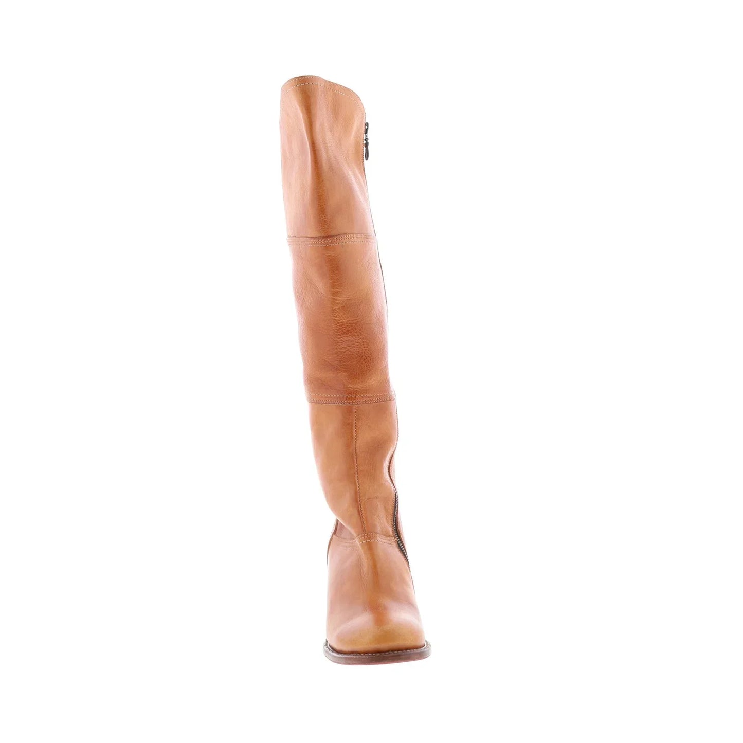 Bed Stu Kennice F393037 Womens Brown Leather Zipper Knee High Boots