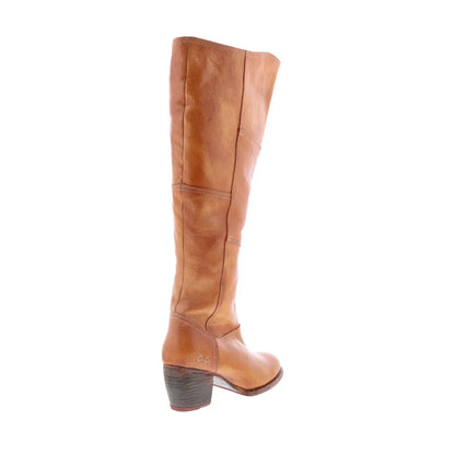 Bed Stu Kennice F393037 Womens Brown Leather Zipper Knee High Boots