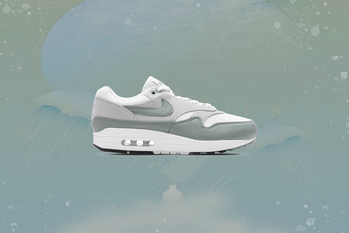 Air Max 1 - White/Mica Green/Photon Dust