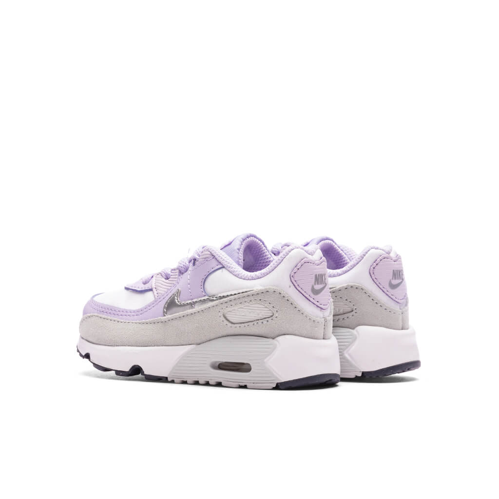 Air Max 90 (TD) - White/Metallic Silver/Violet Frost