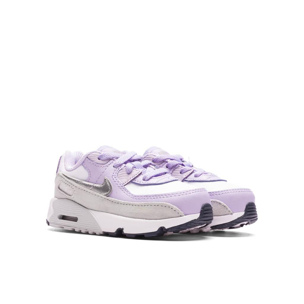 Air Max 90 (TD) - White/Metallic Silver/Violet Frost