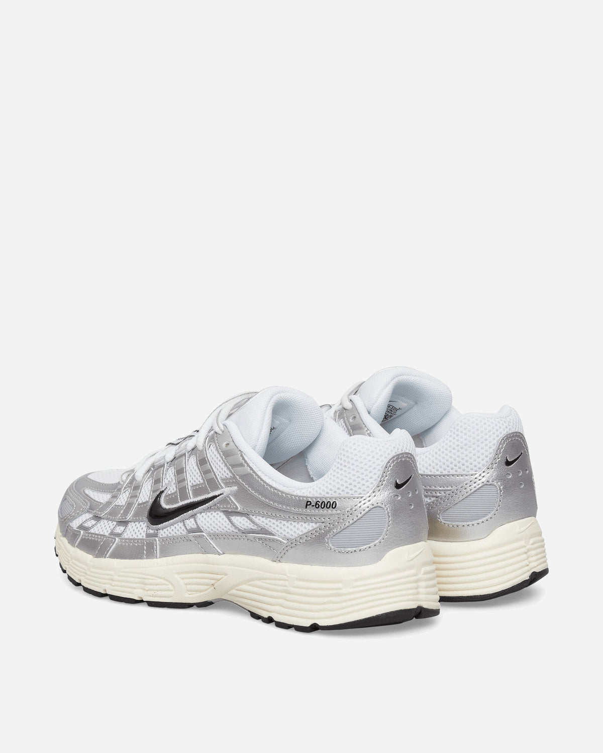 P-6000 Sneakers White / Metallic Silver