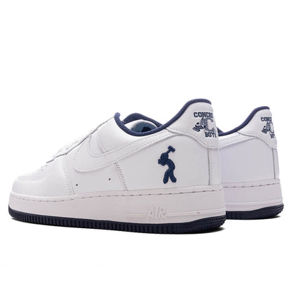 Lil Yachty Force 1 Low 'Concrete Boys' - White/Midnight Navy/Dark Powder Blue