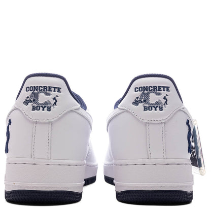 Lil Yachty Force 1 Low 'Concrete Boys' - White/Midnight Navy/Dark Powder Blue