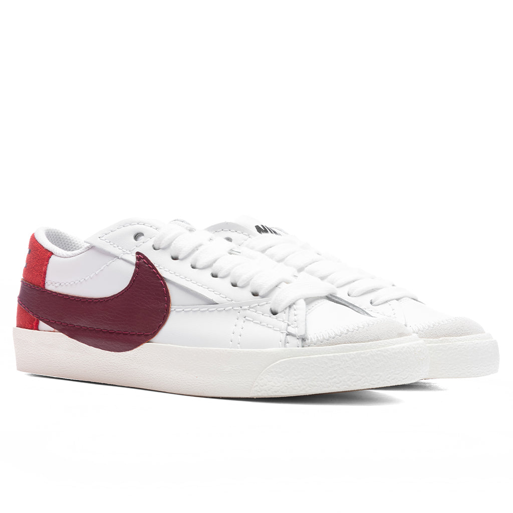 Women's Blazer Low '77 Jumbo - White/Dark Beetroot/Cinnabar/Black