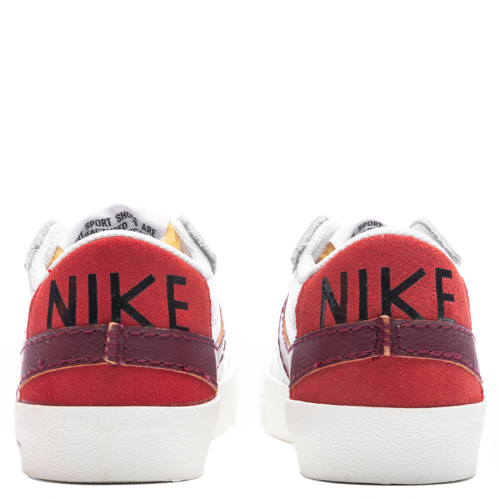 Women's Blazer Low '77 Jumbo - White/Dark Beetroot/Cinnabar/Black