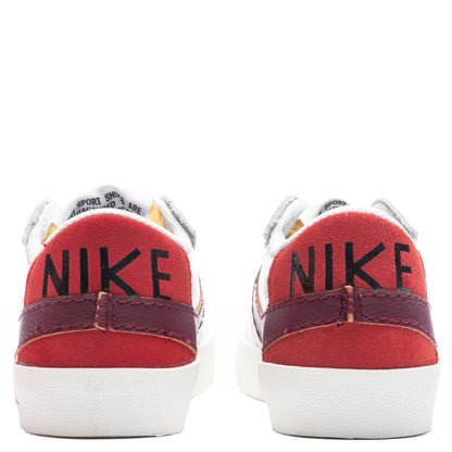 Women's Blazer Low '77 Jumbo - White/Dark Beetroot/Cinnabar/Black