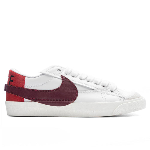 Women's Blazer Low '77 Jumbo - White/Dark Beetroot/Cinnabar/Black