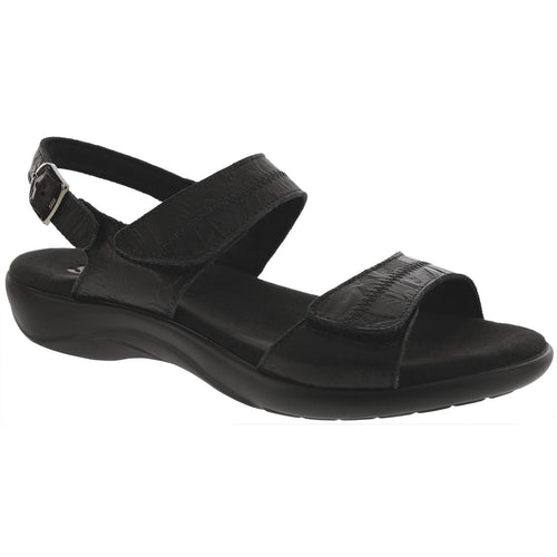 Women's Nudu Heel Strap Sandal in Black Larse