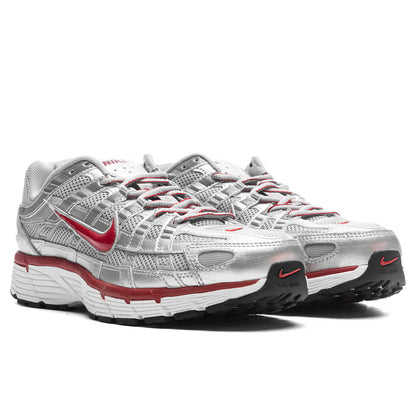 P - 6000 - Metallic Silver/Gym Red/FLT Silver