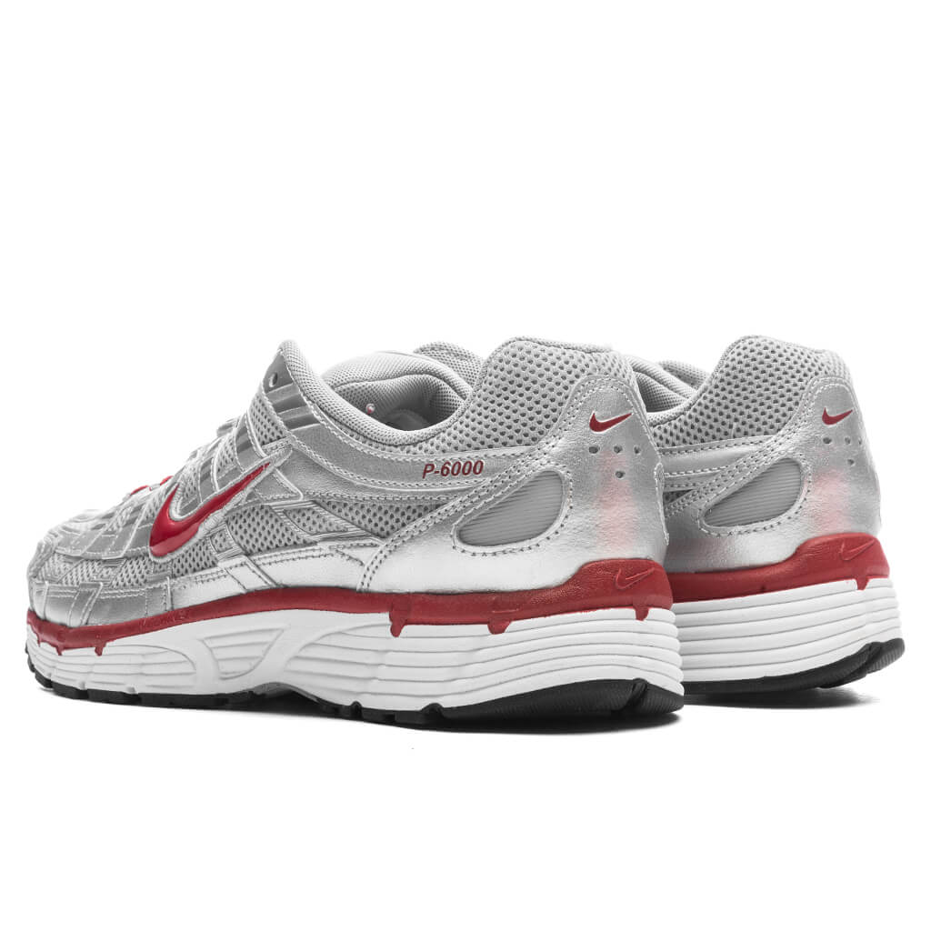 P - 6000 - Metallic Silver/Gym Red/FLT Silver