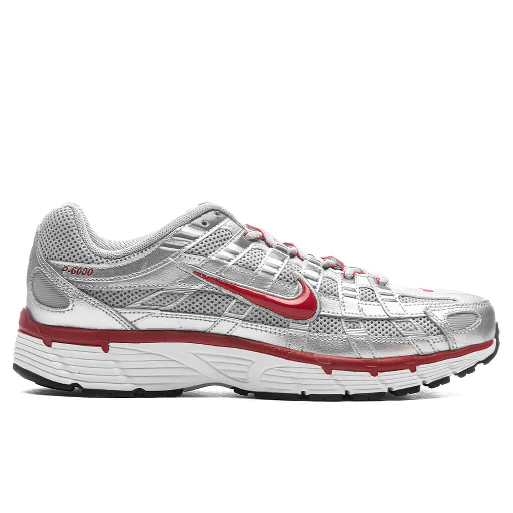 P - 6000 - Metallic Silver/Gym Red/FLT Silver