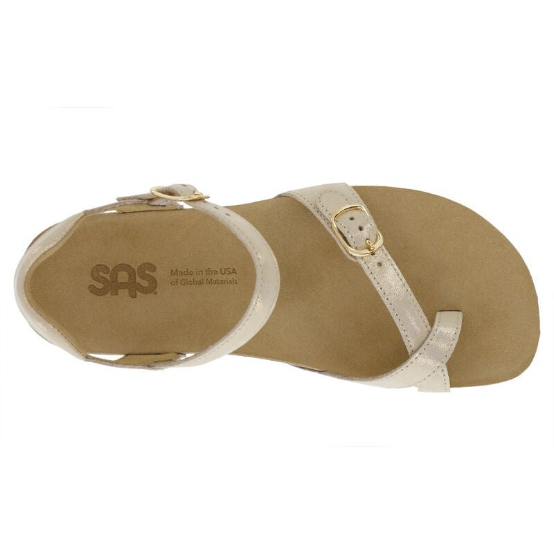 Women's Pampa Toe Loop Sandal in Soft Gold