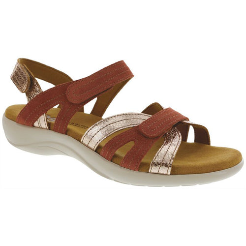 Women's Pier Heel Strap Sandal in Copper