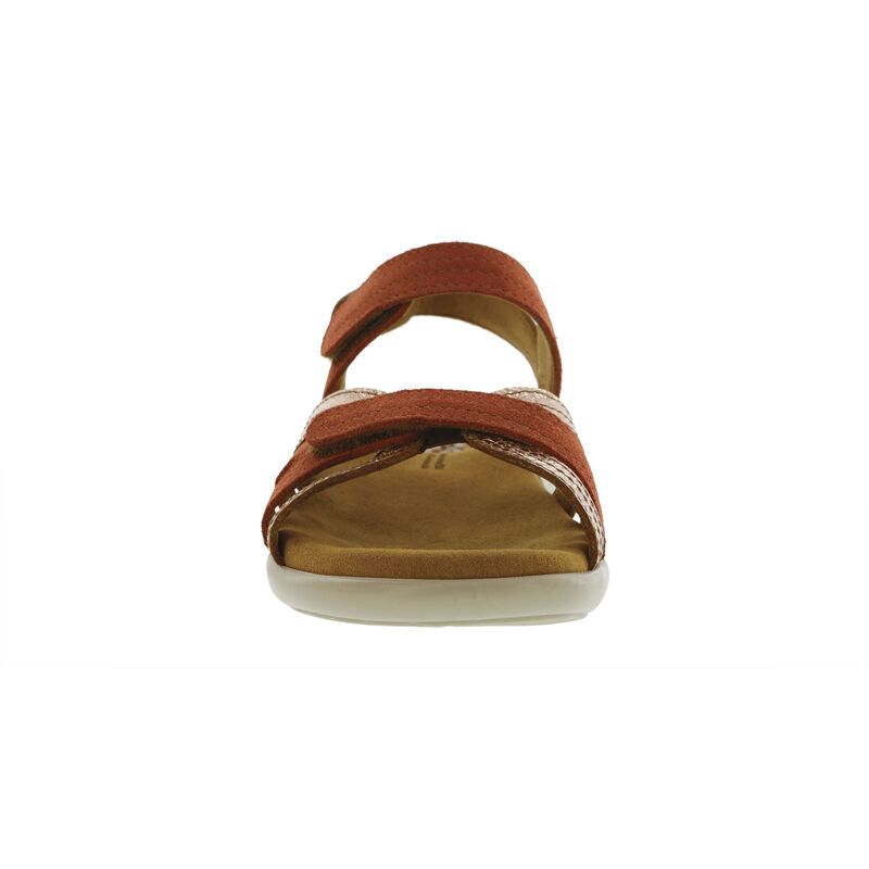 Women's Pier Heel Strap Sandal in Copper