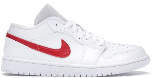1 Low White University Red (Women's)