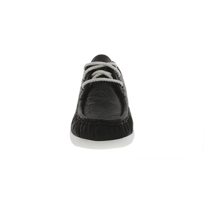 Women's Siesta Lace Up Loafer in Black Larse