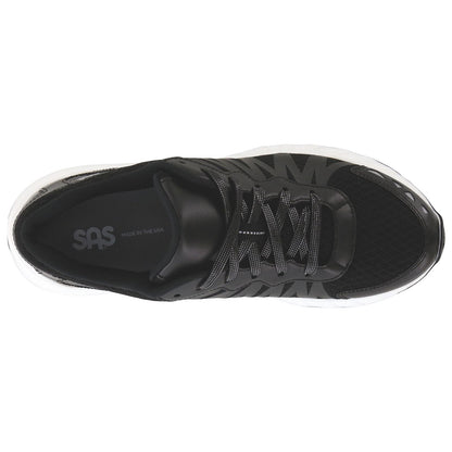 Women's Tempo Lace Up Sneaker in Black