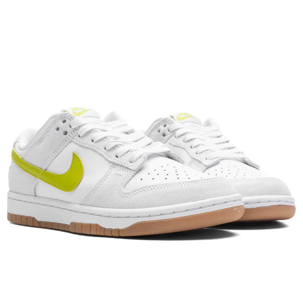 Women's Dunk Low - White/Bright Cactus/Gum Yellow