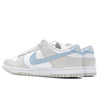 Women's Dunk Low - White/Light Armory Blue/Light Bone