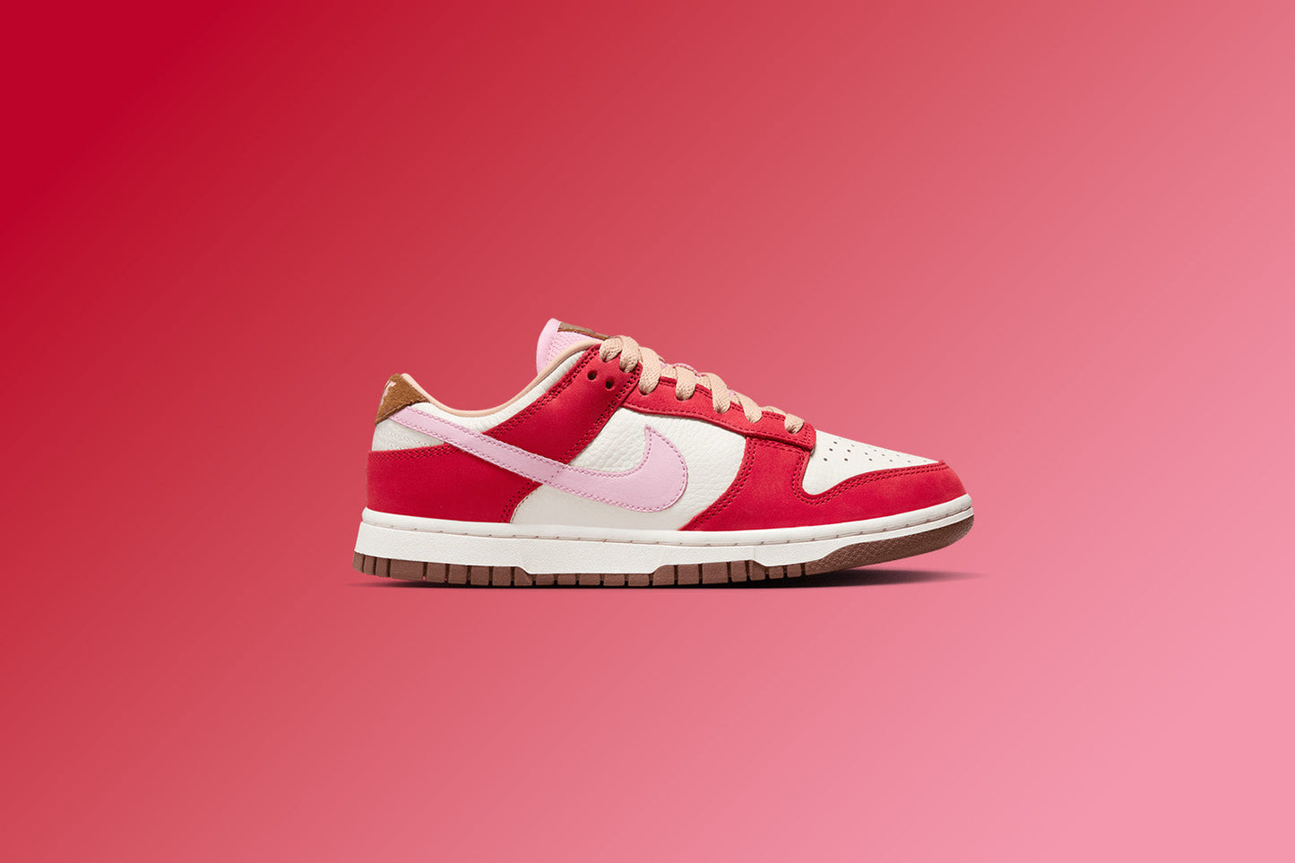 Women's Dunk Low PRM 'Bacon' - Sport Red/Sheen/Sail