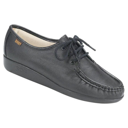 Women's Siesta Lace Up Loafer in Black