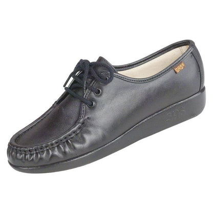 Women's Siesta Lace Up Loafer in Black