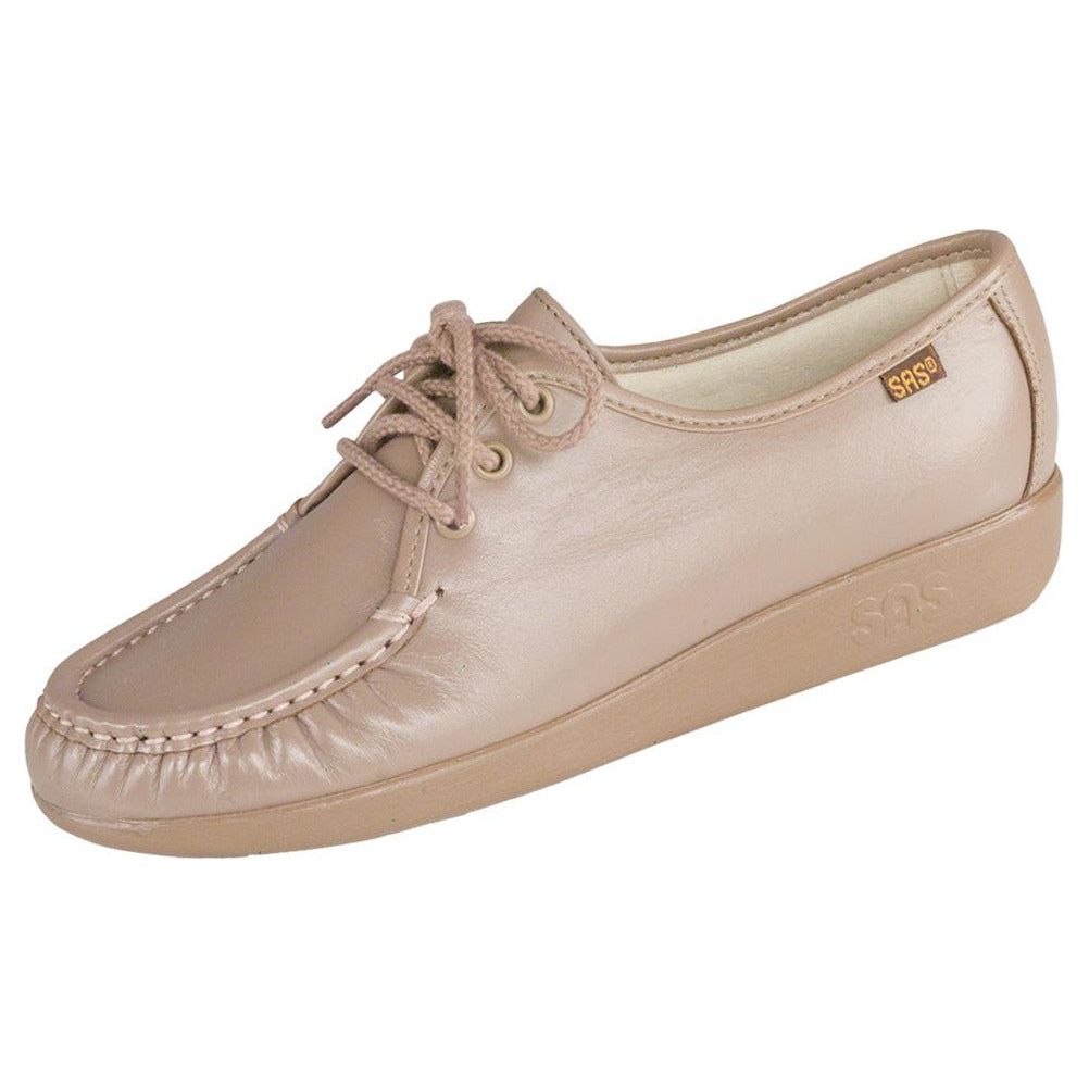 Women's Siesta Lace Up Loafer in Mocha Wide