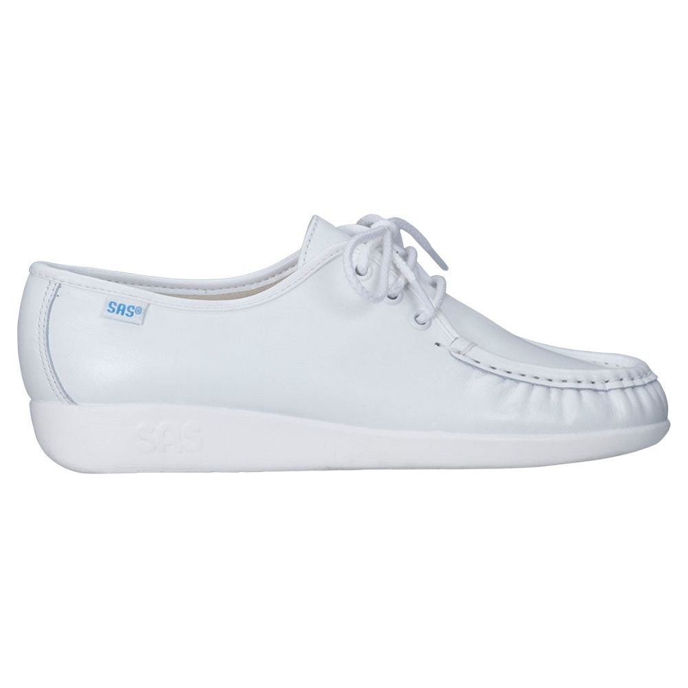 Women's Siesta Lace Up Loafer in White