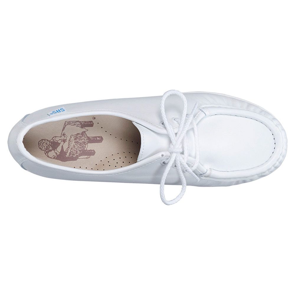 Women's Siesta Lace Up Loafer in White