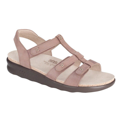Women's Sorrento T-Strap Sandal in Praline Wide