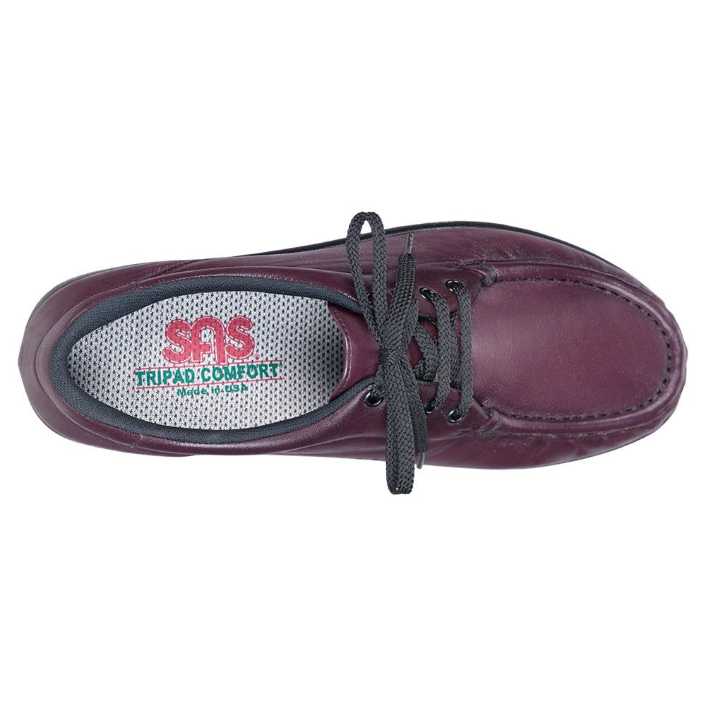 Women's Take Time Lace Up Loafer in Antique Wine