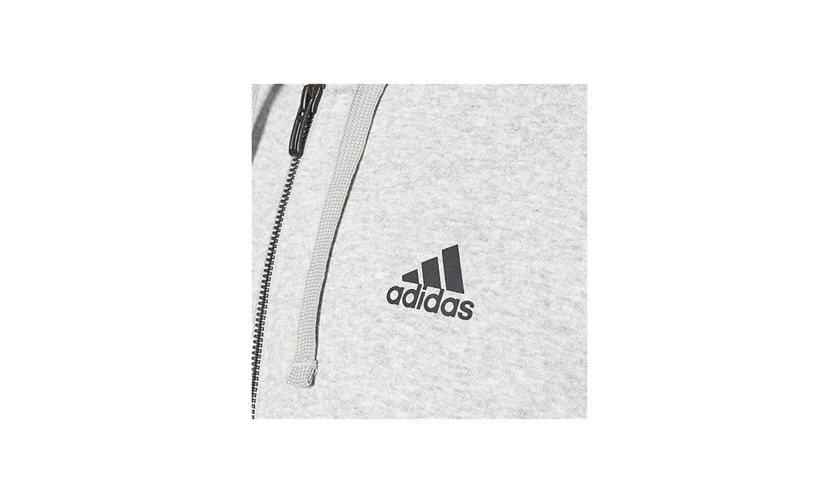 3 Stripes Big And Tall Essential Hoodie "Medium Grey Heather / Black" BR3222