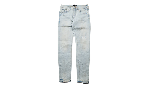 Skinny Fade Distressed Jeans "Light Indigo" P001 SKZB325