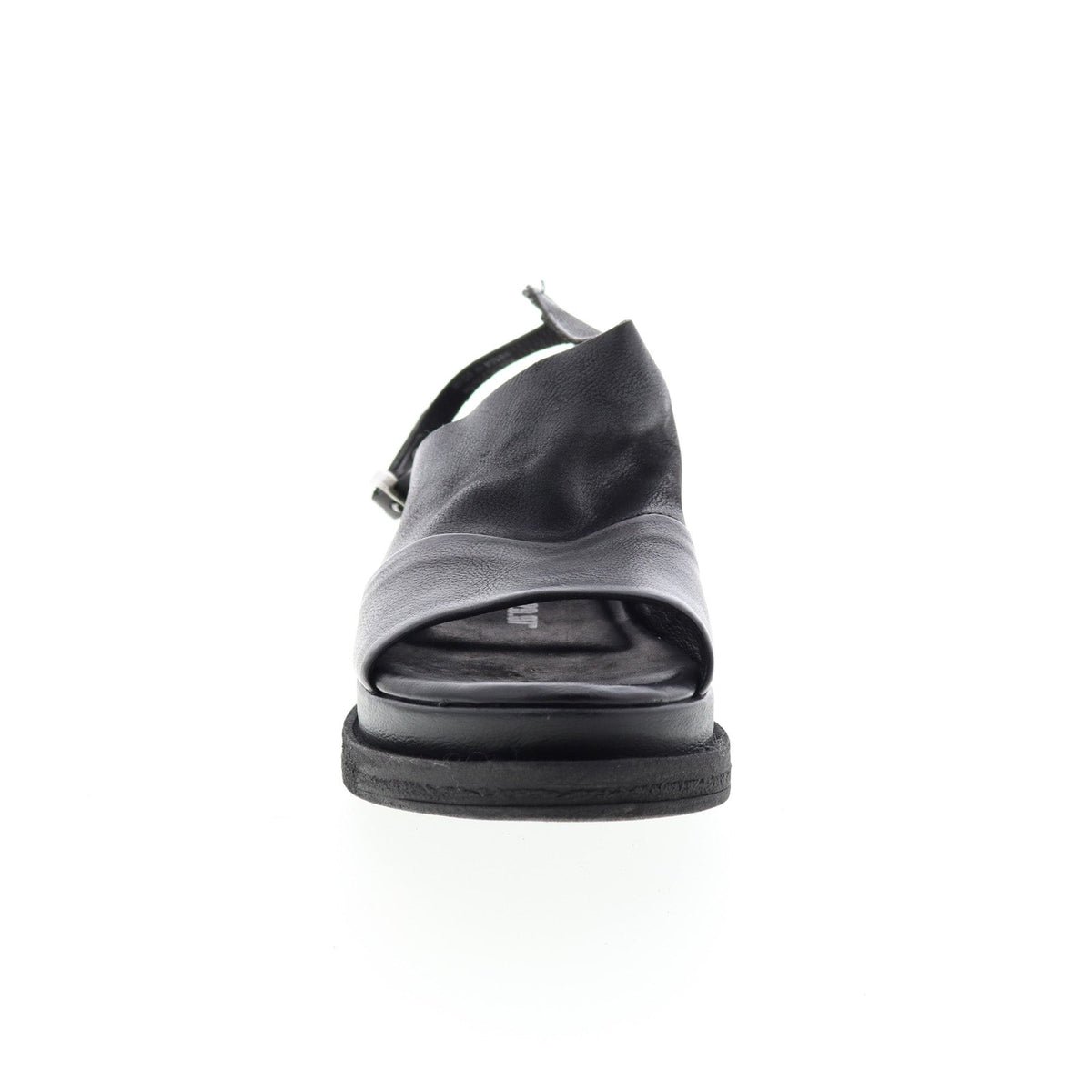 Lira A15027-101 Womens Black Leather Platform Sandals Shoes