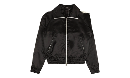 Full Zip Satin Track Jacket "Black" MJT001 001