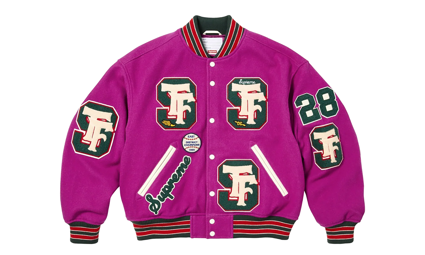 Drill Team Patch Varsity Jacket "FW25 - Magenta" SU27249